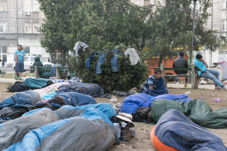 Belgrade refugees aid